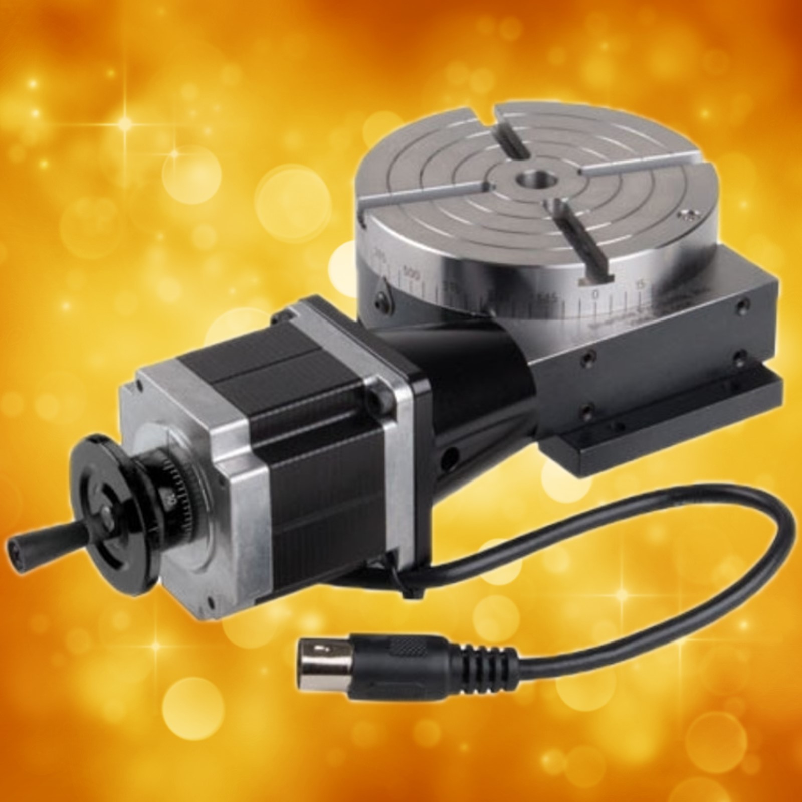 Sherline CNC Rotary Table with Stepper Motors and Sherline Plug 8730 8730